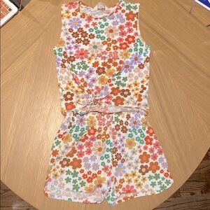 Cute Daisy floral tank and shirt set h&m